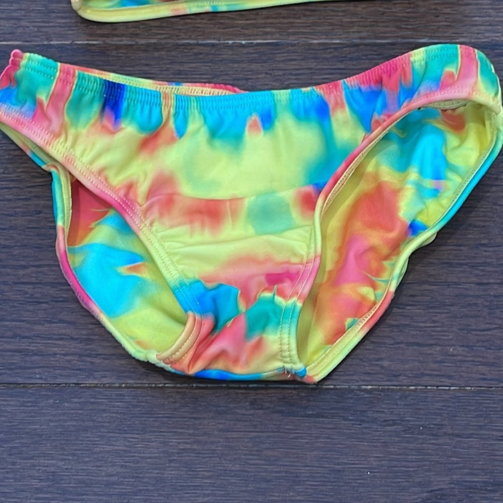 LITTLE Peixoto Girls Neon Halter Bikini Size 6