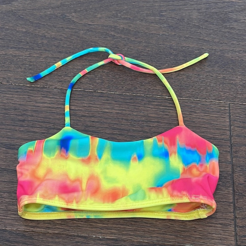 LITTLE Peixoto Girls Neon Halter Bikini Size 6