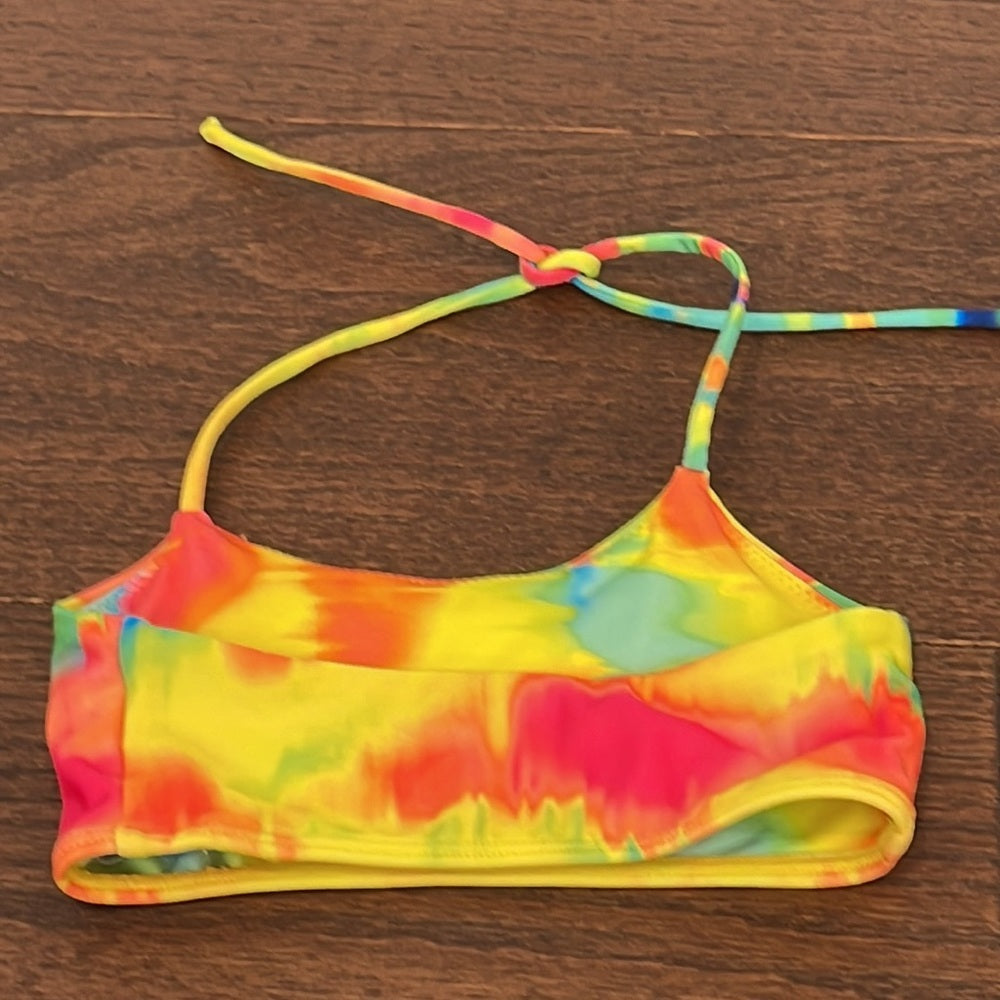 LITTLE Peixoto Girls Neon Halter Bikini Size 6
