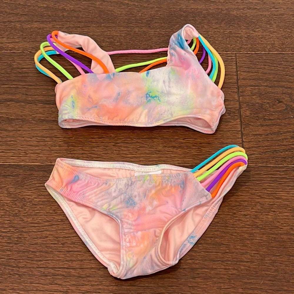 LITTLE Peixoto Girls Pink Bikini Size 6
