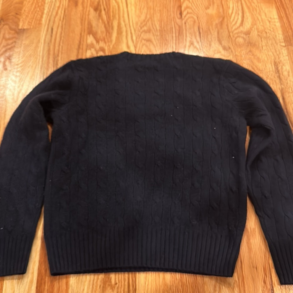 Boys Ralph Lauren Polo Sweater. Size S. Dark Blue with pattern.