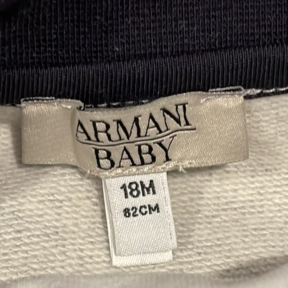 Armani Boys White Polo, Vest, Bow tie and Pants set Size 18 months