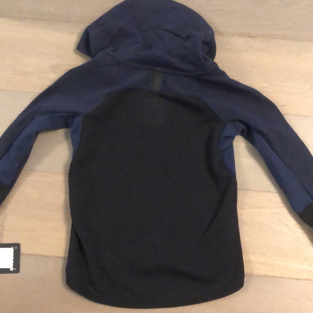 Nike Black and Navy Zip Up Sweatshirt Size 5