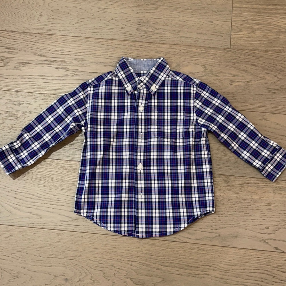 Janie and Jack Boys Button Down Size 12-18m