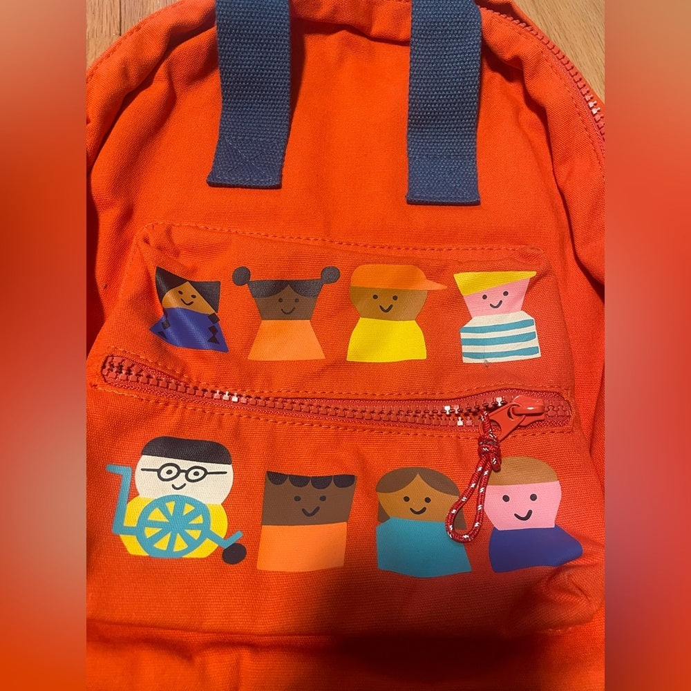 Christian Robinson Orange Kids Backpack