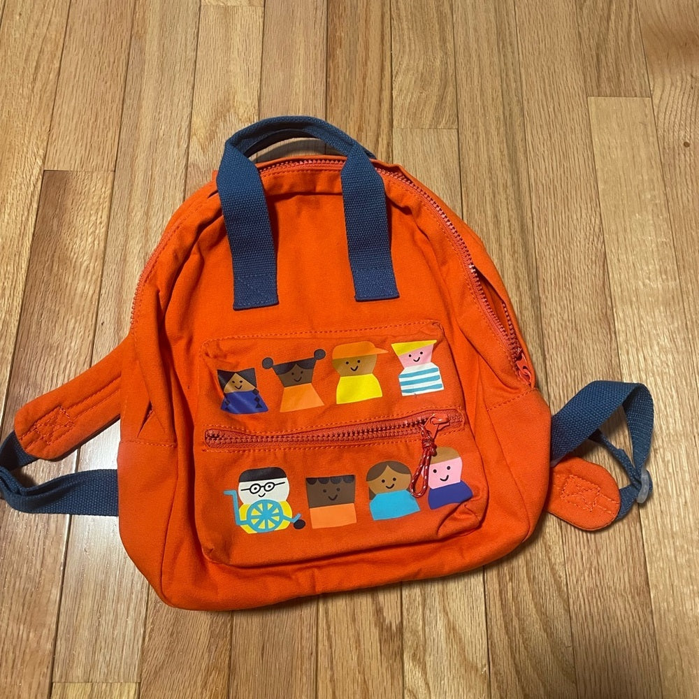 Christian Robinson Orange Kids Backpack