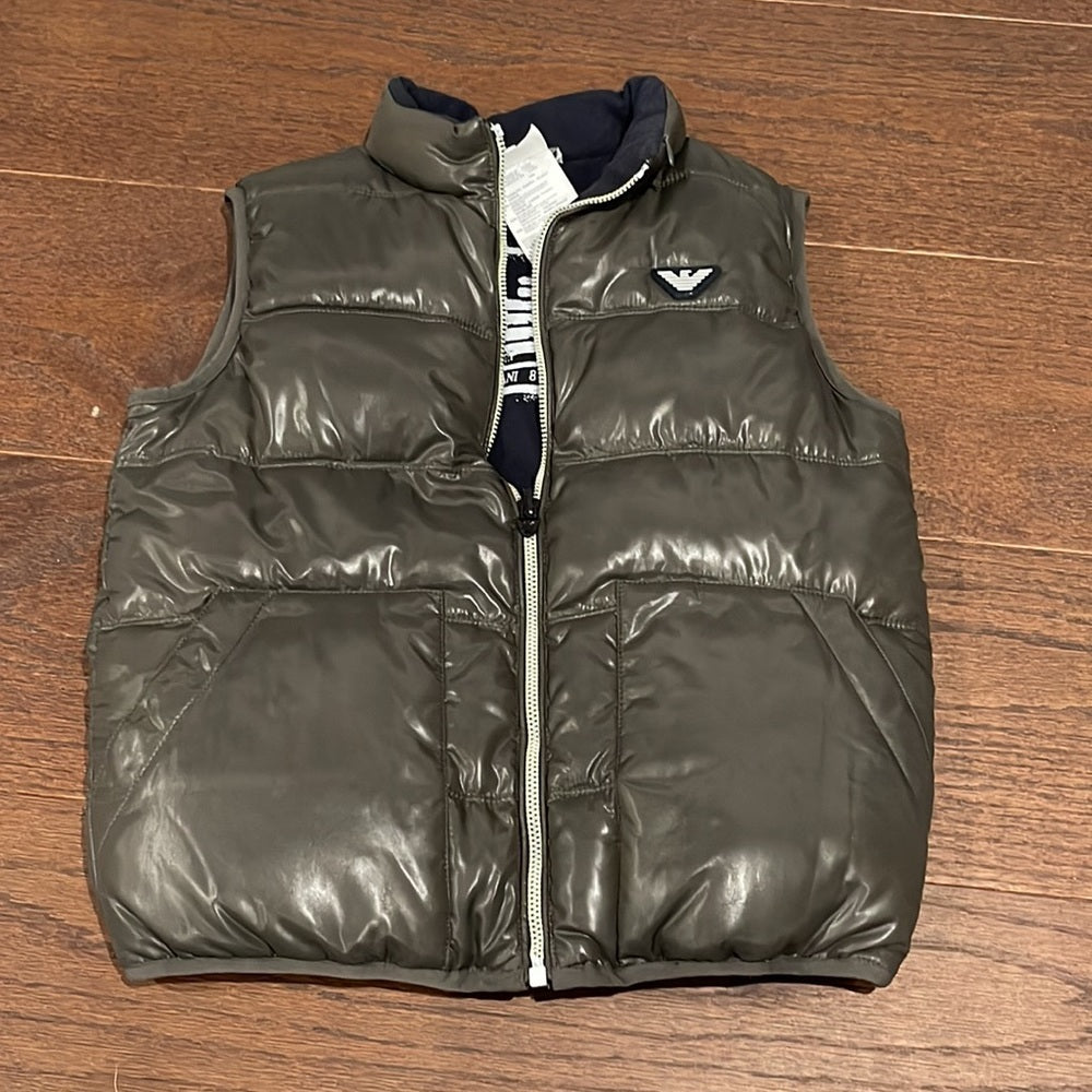 Armani Junior Reversible Puffer Vest Size 10