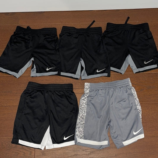 Nike Dri-Fit trophy Big Kid’s Black and Grey Training Shorts All Size Small