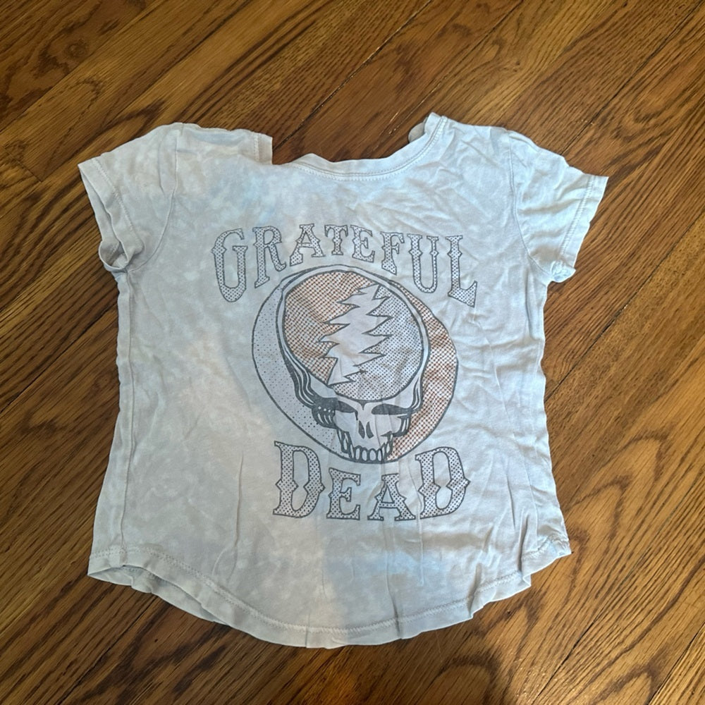 Grateful Dead Off White Girls Tee Shirt Size 5T