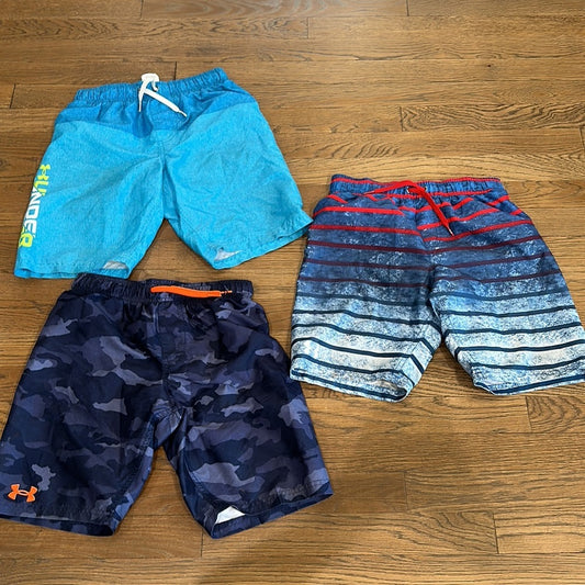 Under Armour Boys Swim Trunks Bundle - Size Medium