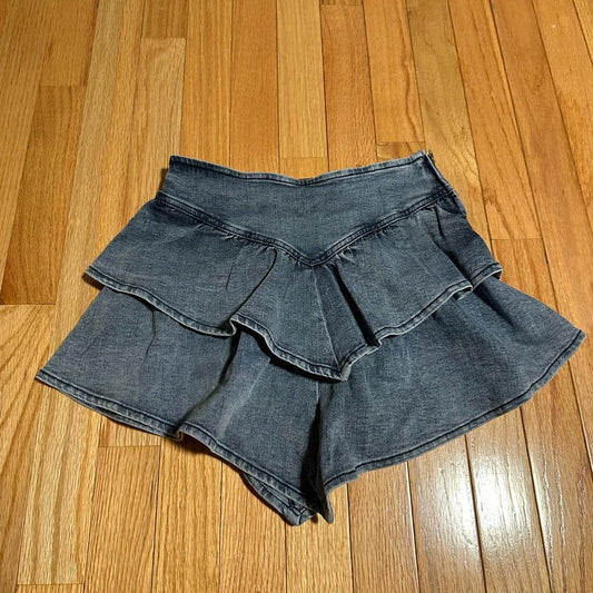 Katie J NYC Kids Blue Grey Jean Skirt Size Large