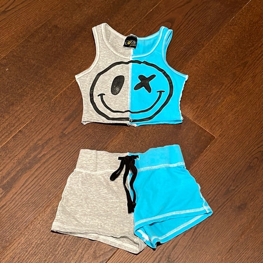 Love Junkie Girls Tank Top and Shorts Set Size Small