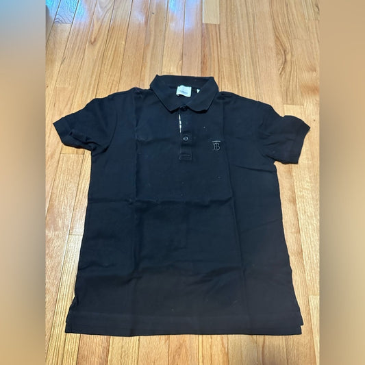 Burberry Men’s Black Polo Shirt Size Small