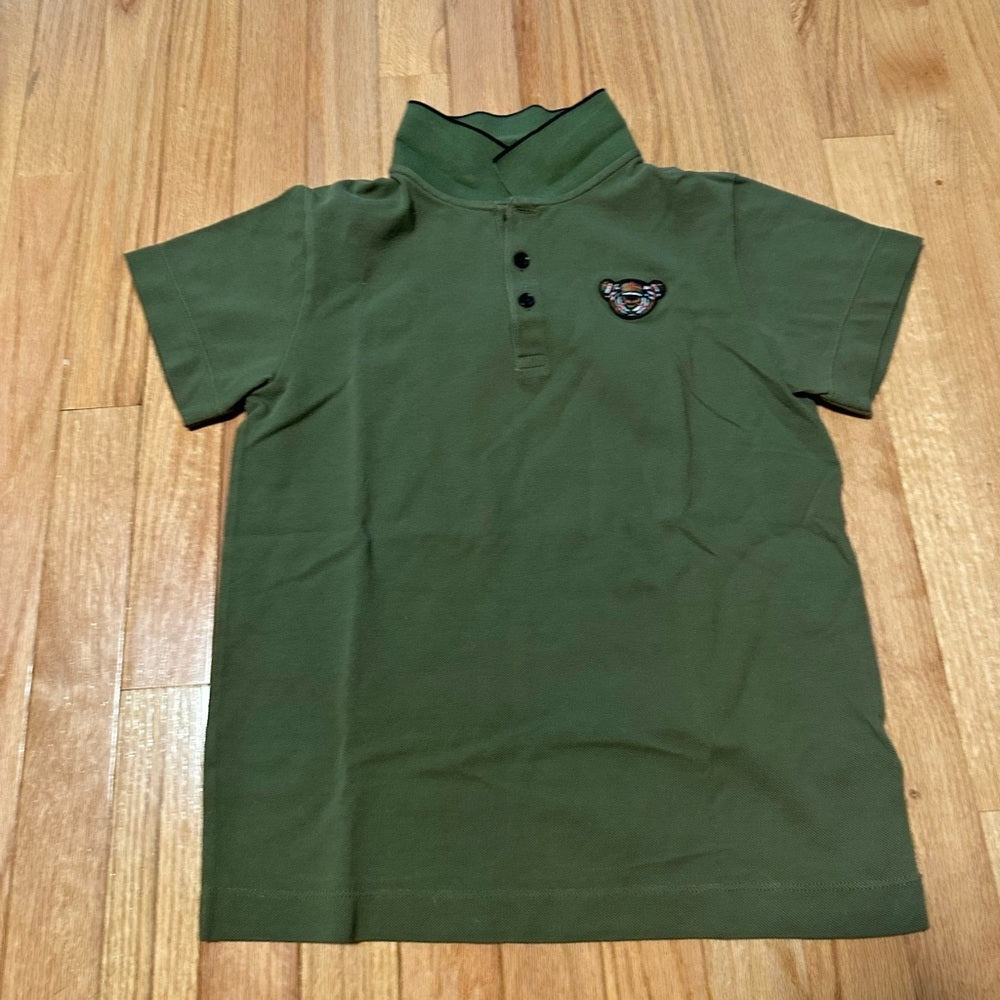 Burberry Green Polo Top Size 12Y