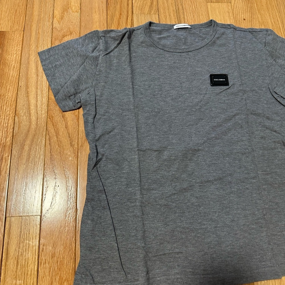 Dolce & Gabbana Grey Tee Shirt Size 11/12