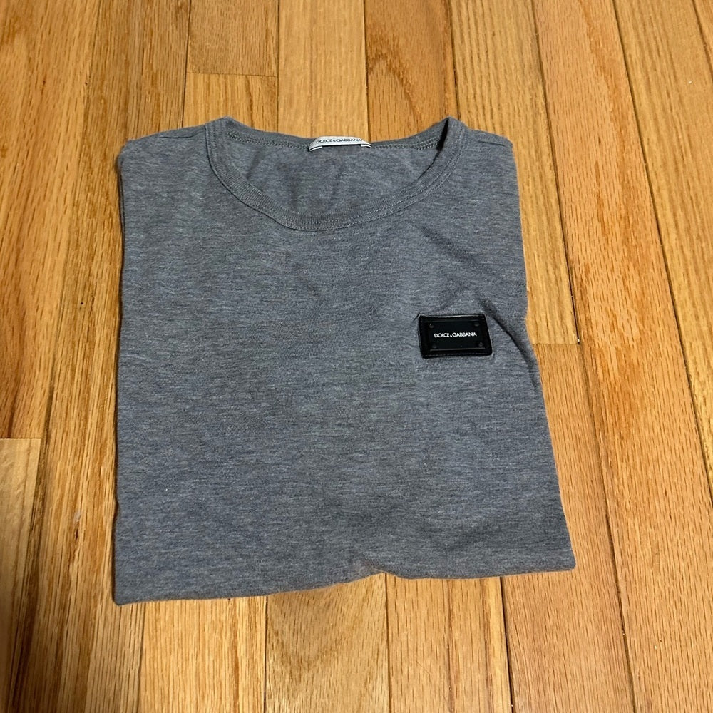 Dolce & Gabbana Grey Tee Shirt Size 11/12