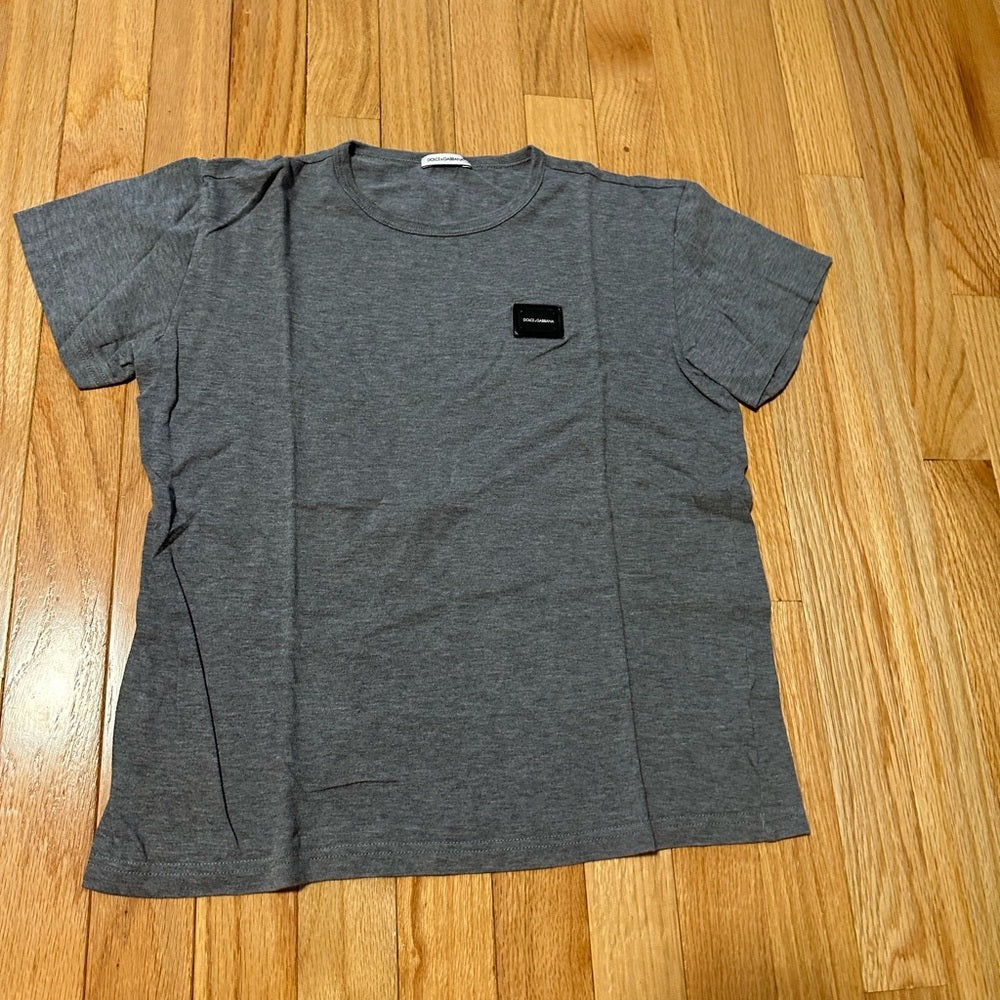 Dolce & Gabbana Grey Tee Shirt Size 11/12