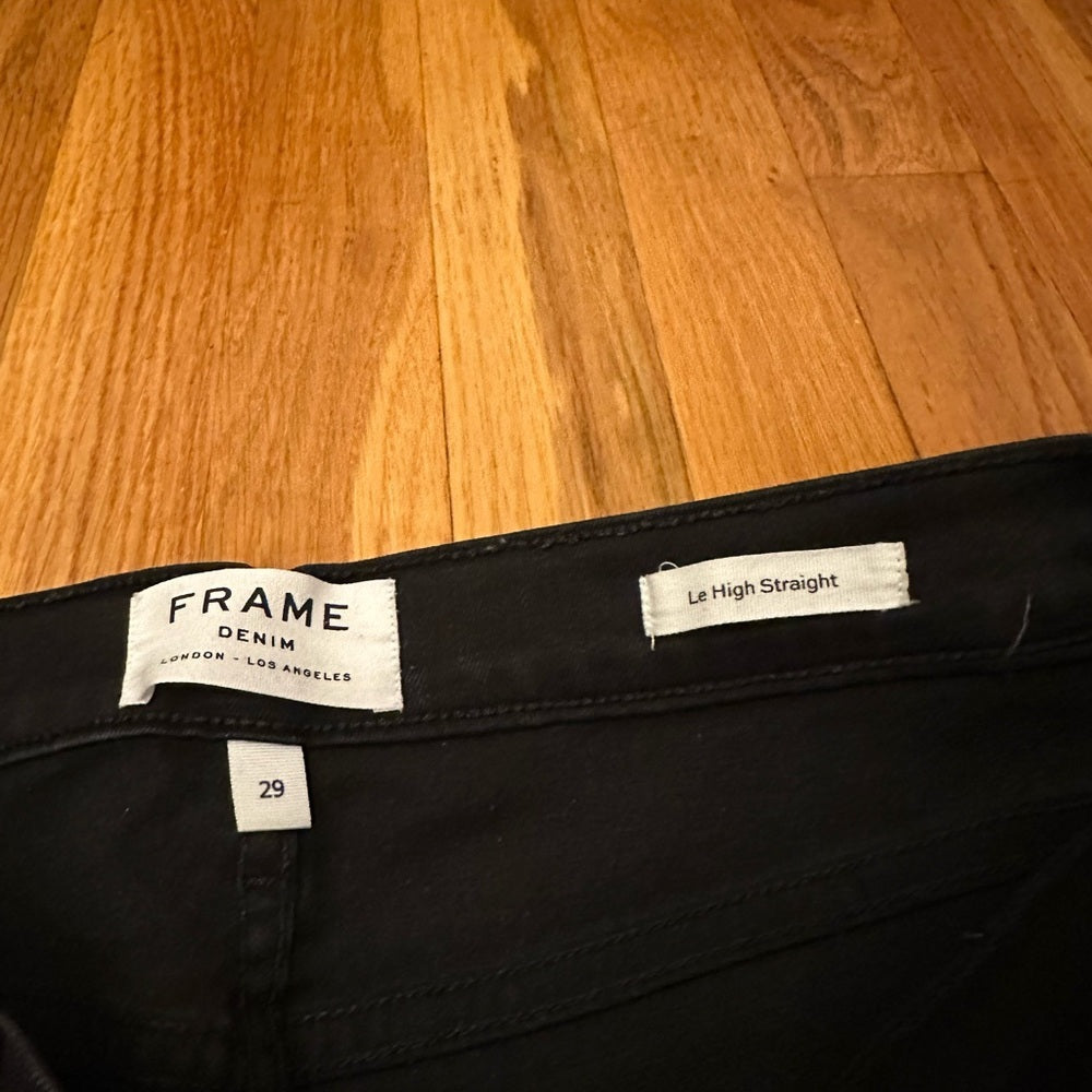 Frame Denim Black Jeans Size 29