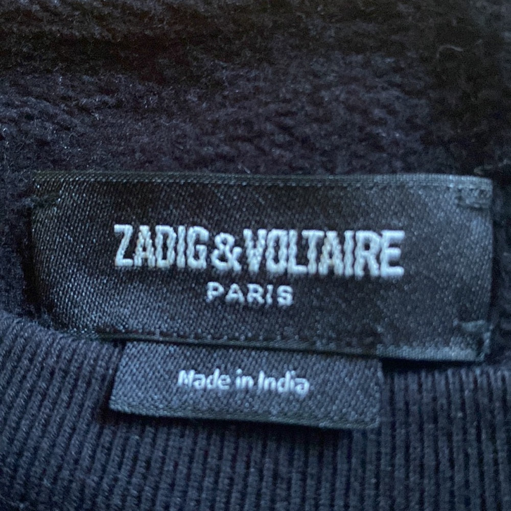 Zadig & Voltaire rock n roll studded sweatshirt women’s size large