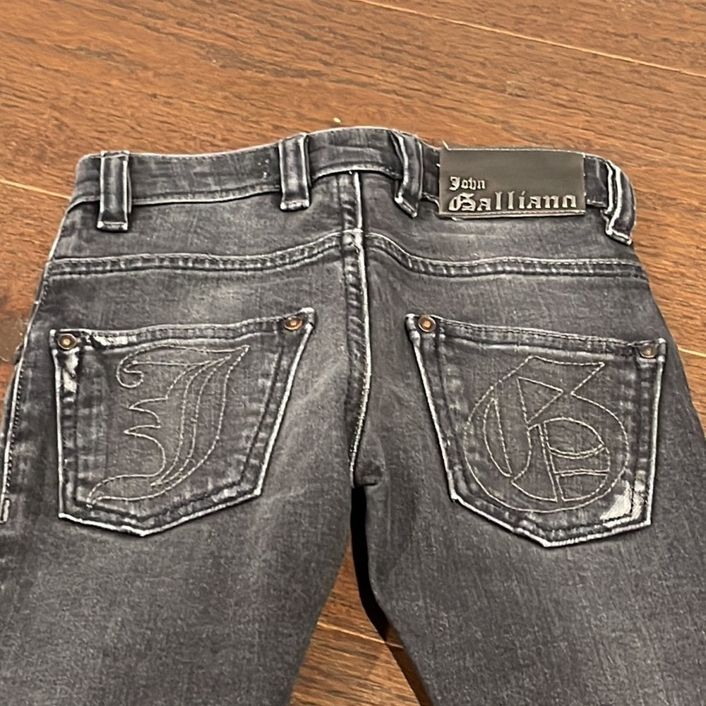 John Galliano Boys Black Jeans Size 4