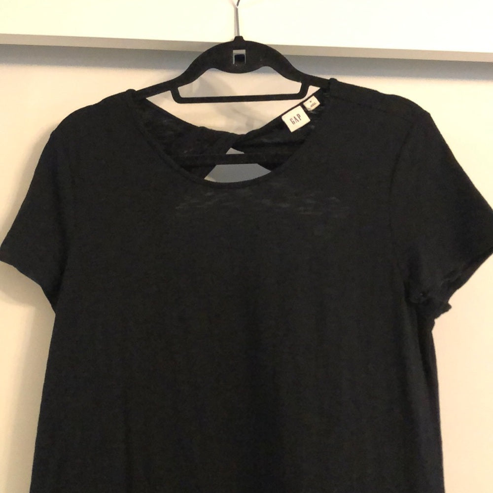 Gap Black T-shirt Dress Size Medium