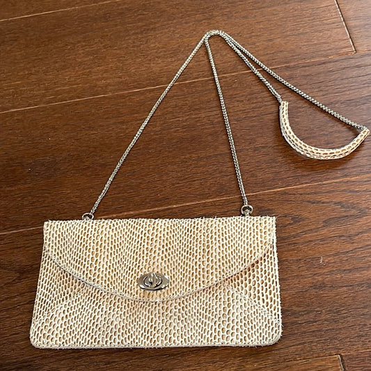 Sorial Brown and Beige Shoulder or Clutch Bag