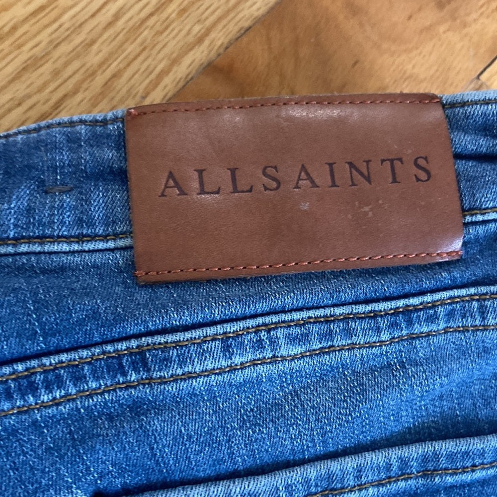 Women’s All Saints jeans. Blue. Size 28