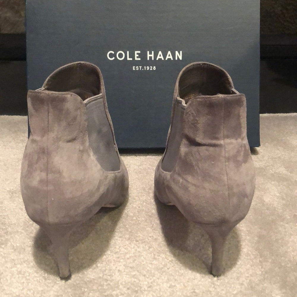 Cole Haan Grey Suede Boots Size 9.5