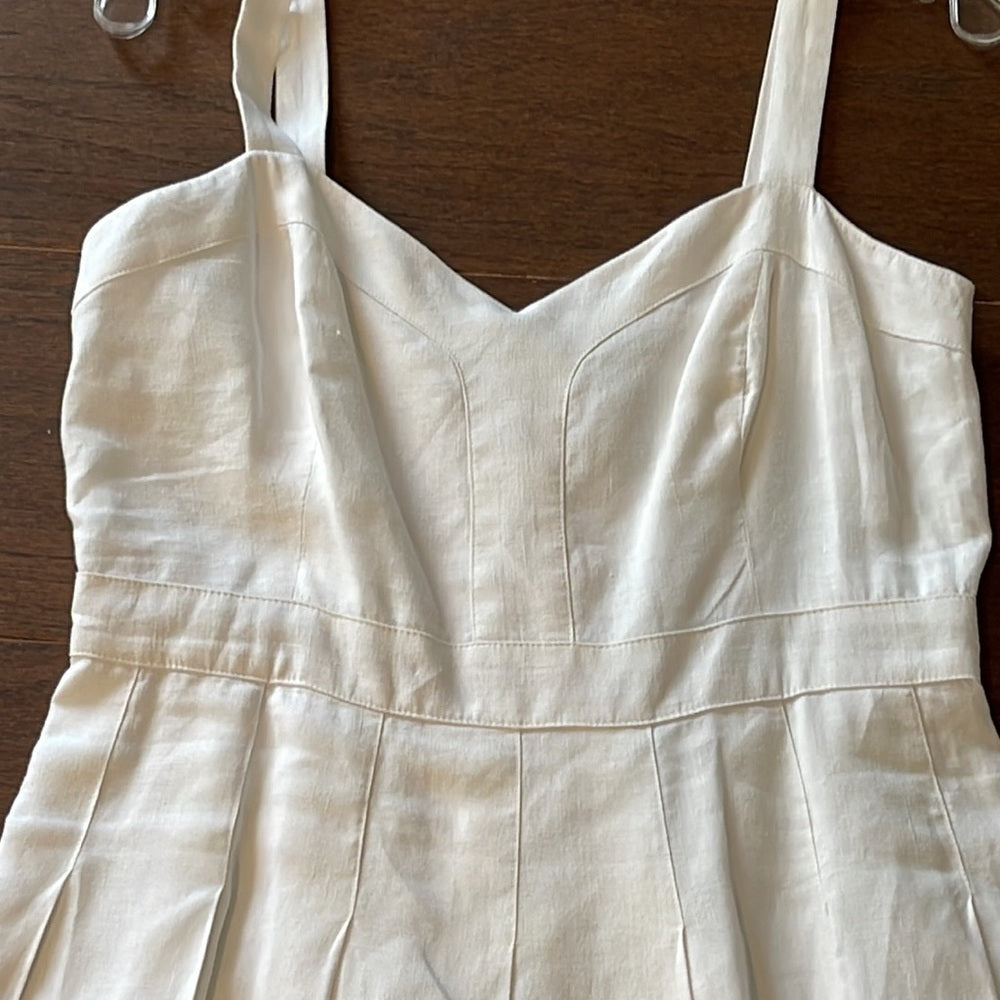 Ralph Lauren White Linen Dress Size 8