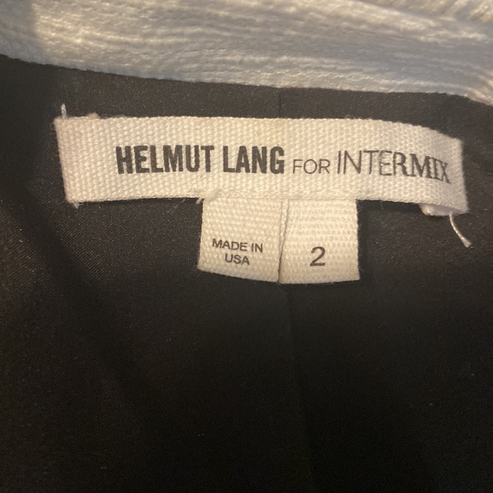 Women’s Helmut Lang for Intermix blazer. Black and white. Size 2