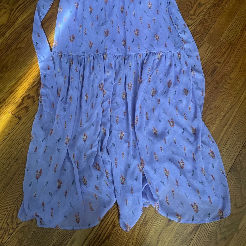 Re:named Lavender Floral Maxi Dress Size Large