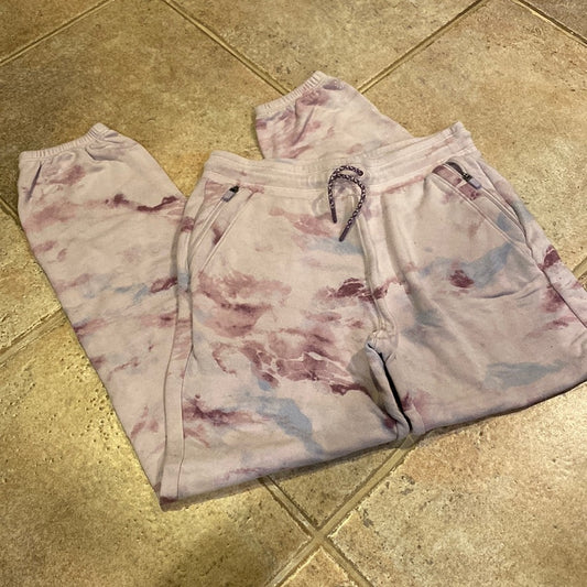 Athleta Girl Purple Tie Dye Sweatpants Size XL