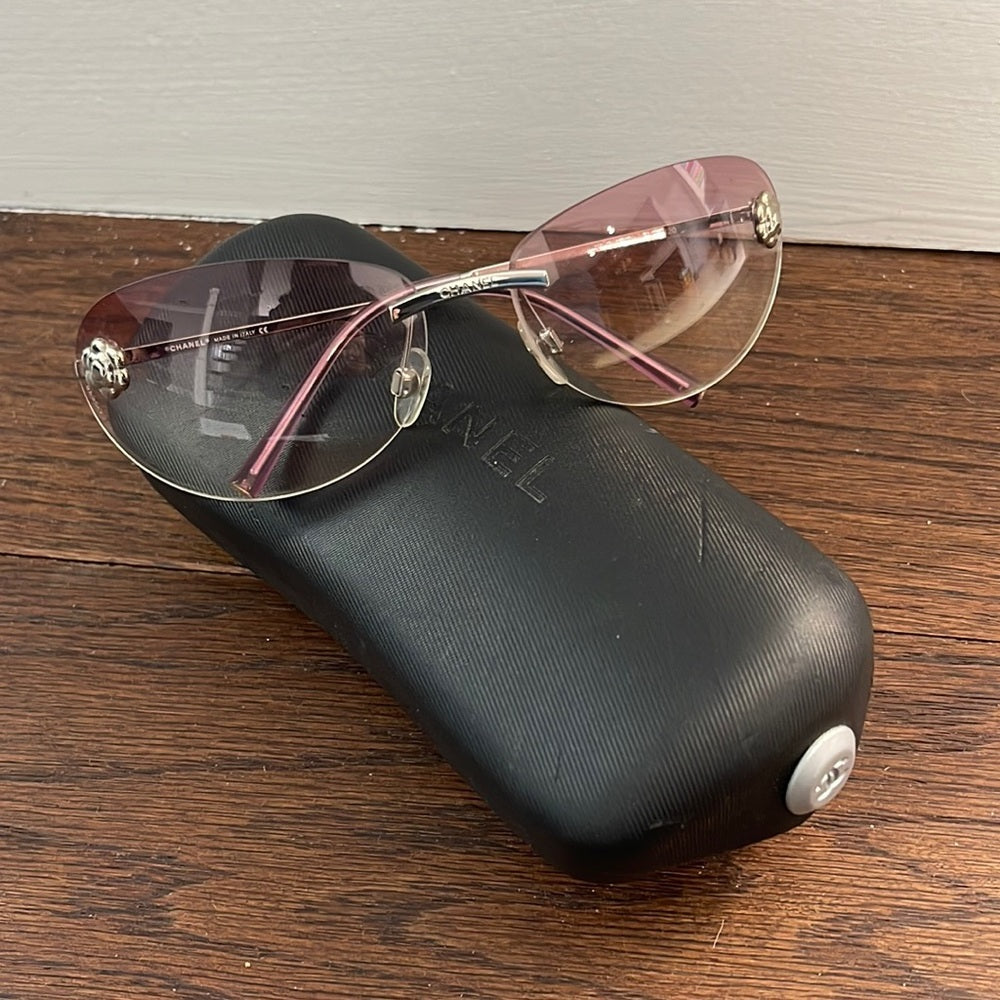 Chanel Women’s Pink Tinted Sunglasses