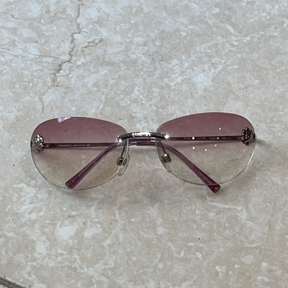 Chanel Women’s Pink Tinted Sunglasses