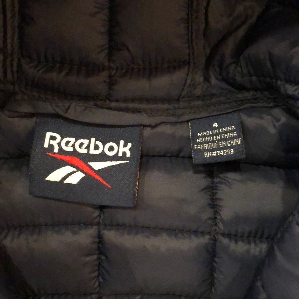 NWT Reebok Navy Boys Puffer Hooded Jacket Size 4