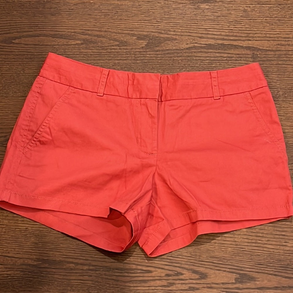 J Crew Blue and Red Chino Broken In Shorts Size 2
