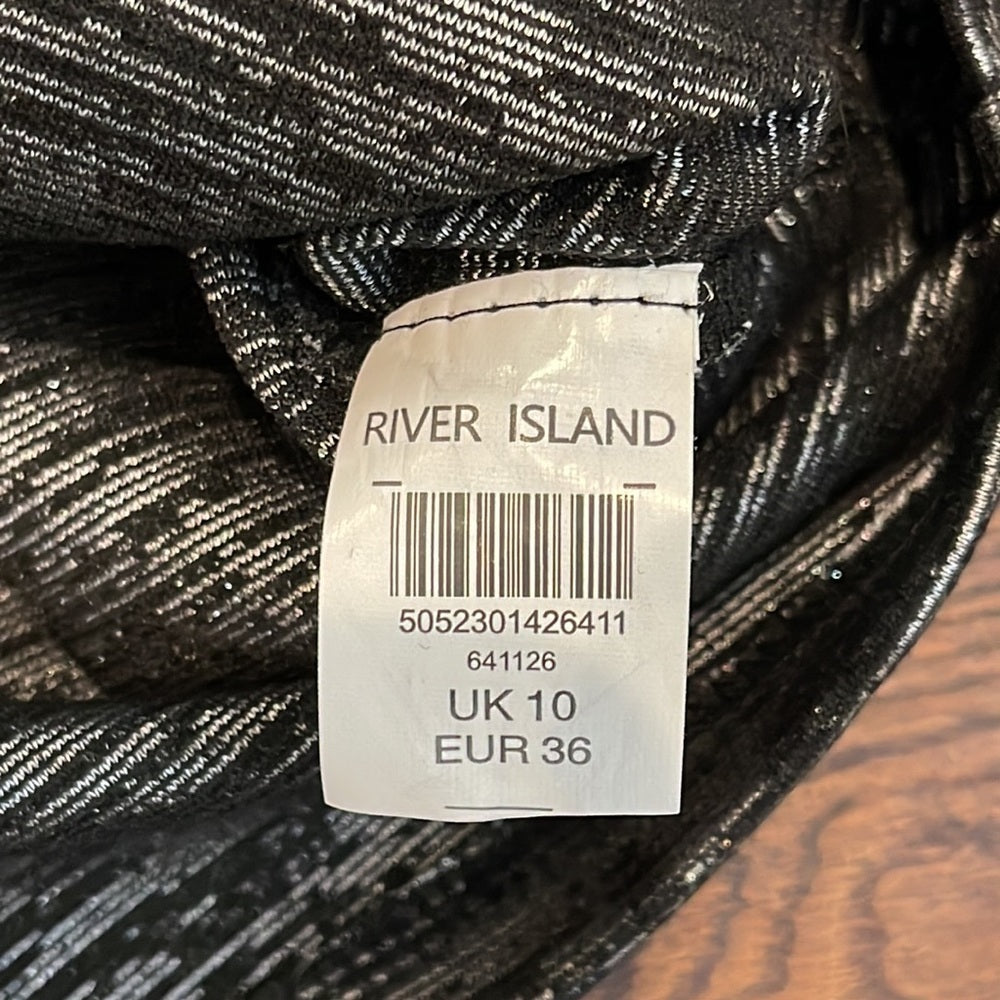 River Island Grey Tight Mini Dress Size 10