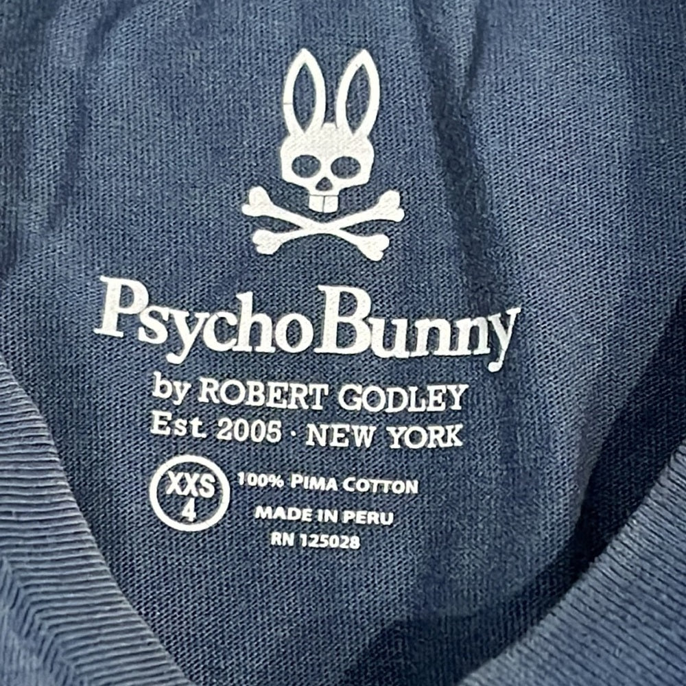 Psycho Bunny Boys Blue Long Sleeve T-Shirt Size XXS/4