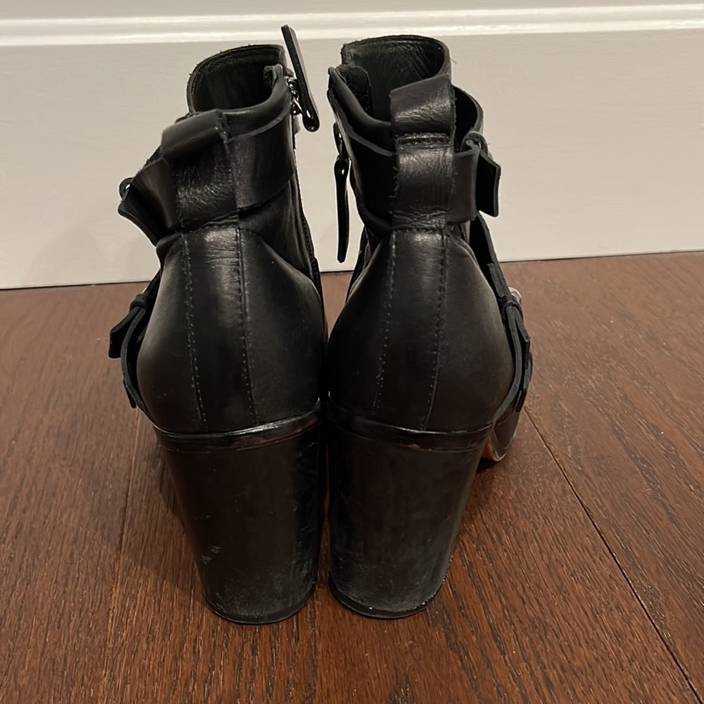 Schutz Black Booties Size 7.5