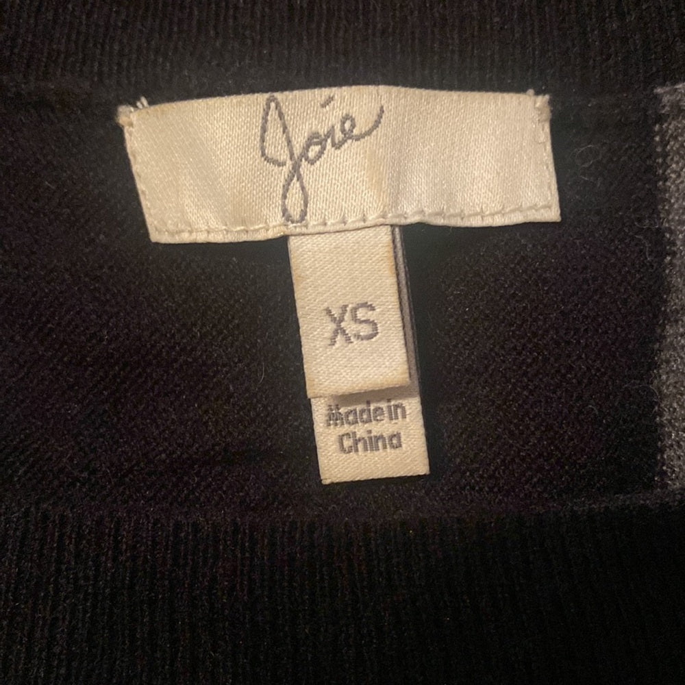 Joie Women’s Black and Gray XS Long Sleeve Shirt