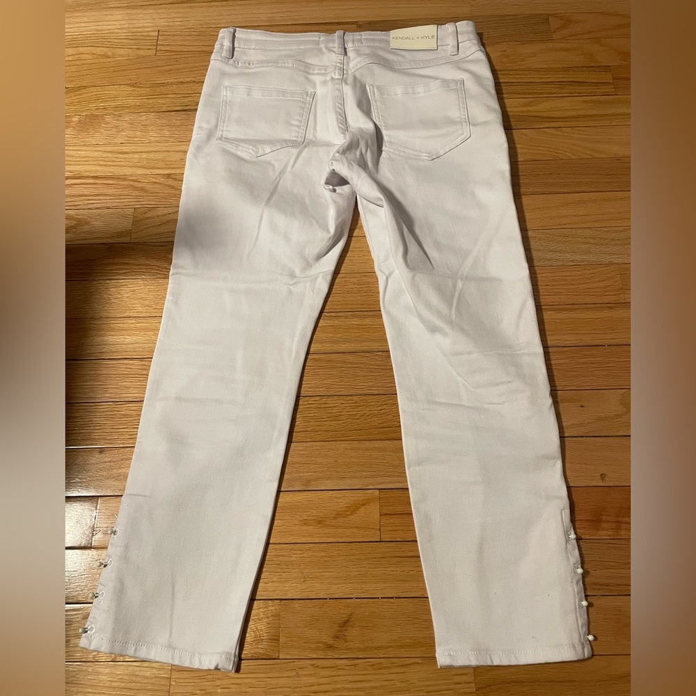 Kendall + Kylie White Straight Leg Jeans Size 30