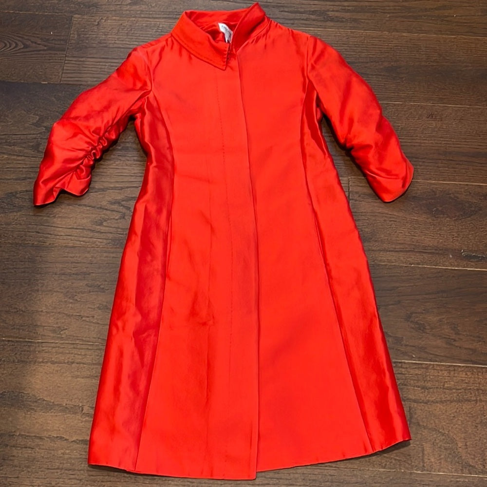 Armani Collection Women’s Red Long Jacket Size 40