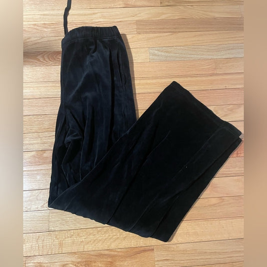 VINCE Black Velvet Pants Size Large