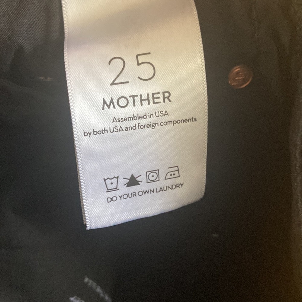 WOMEN’S Mother jeans. Black. Size 25