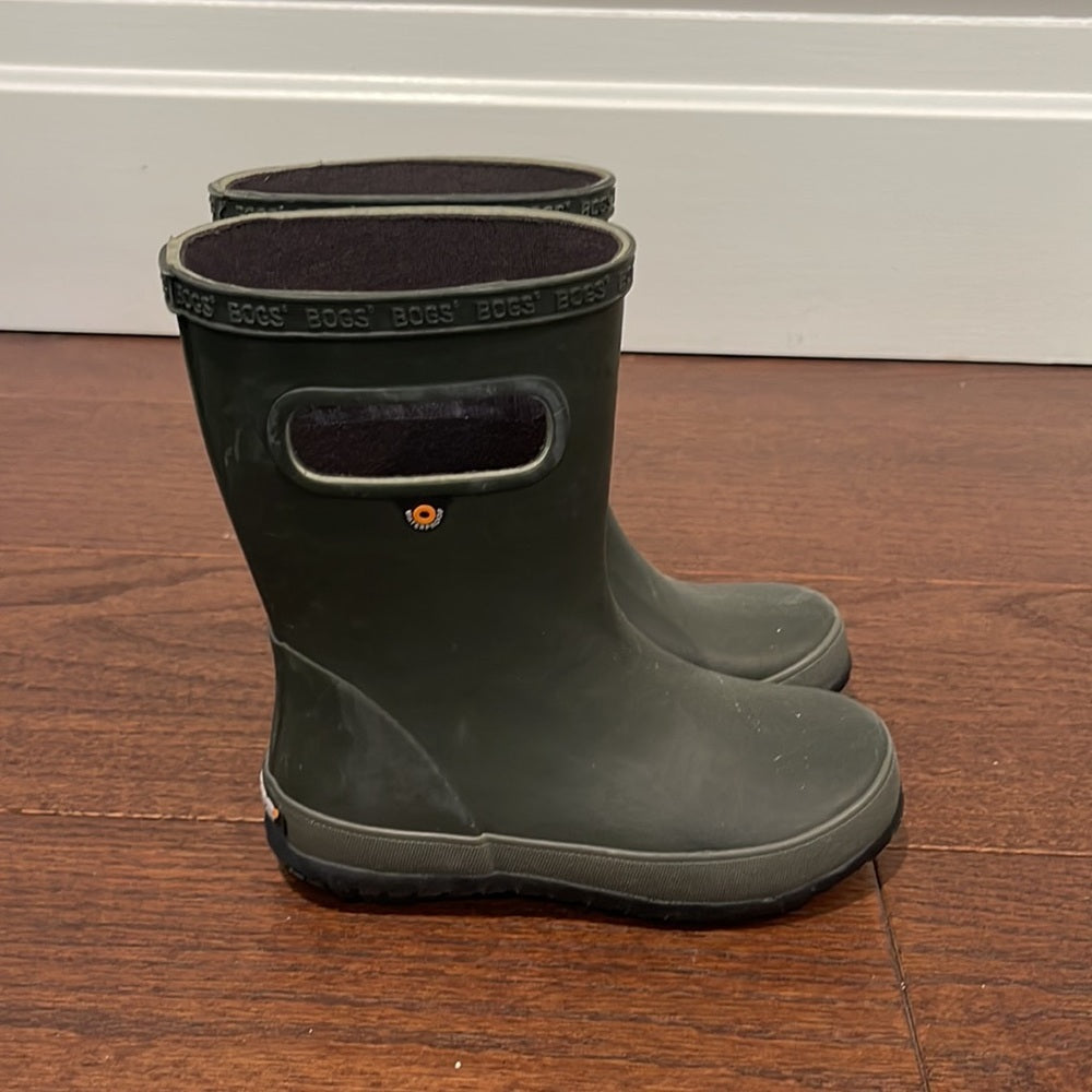 Bogs Kids Hunter Green Rain Boots Size 13