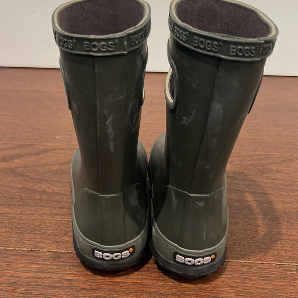 Bogs Kids Hunter Green Rain Boots Size 13