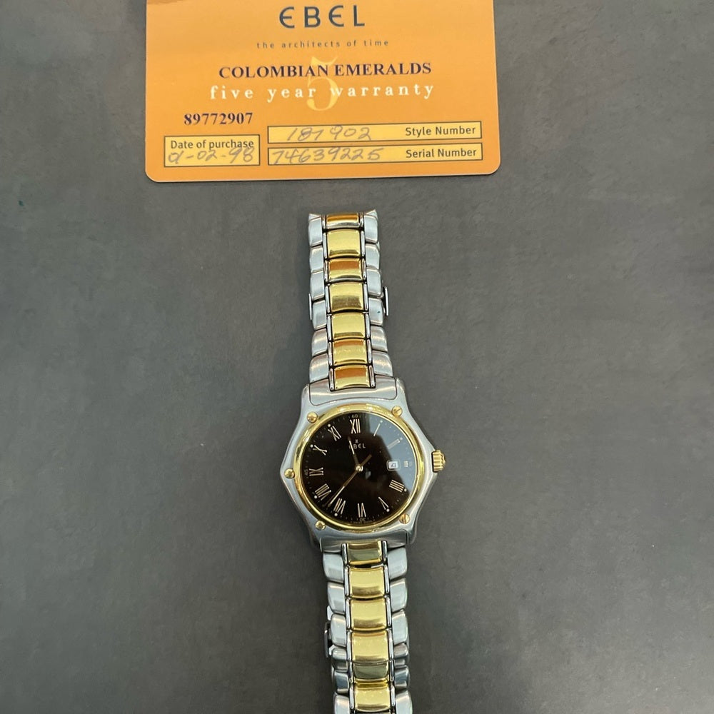 Ebel Men’s Stainless Steel and Gold Watch