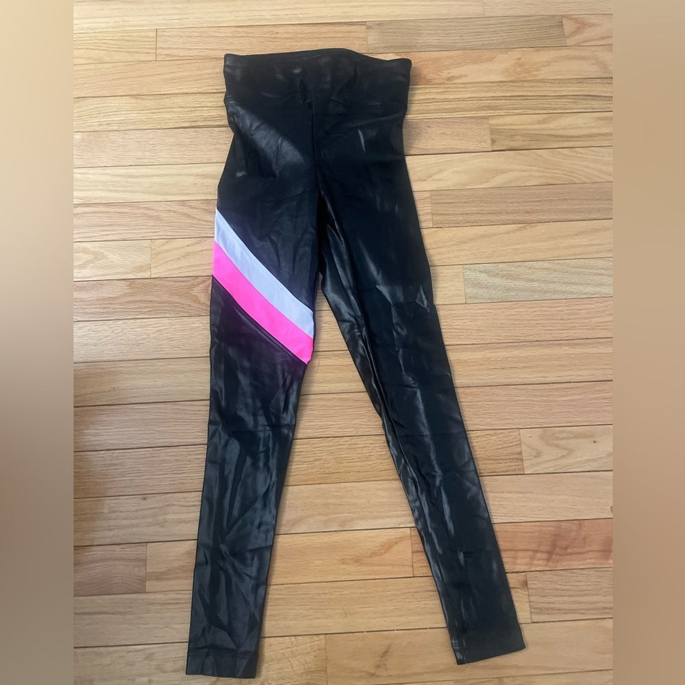 KORAL Black and Pink Leggings Size XS