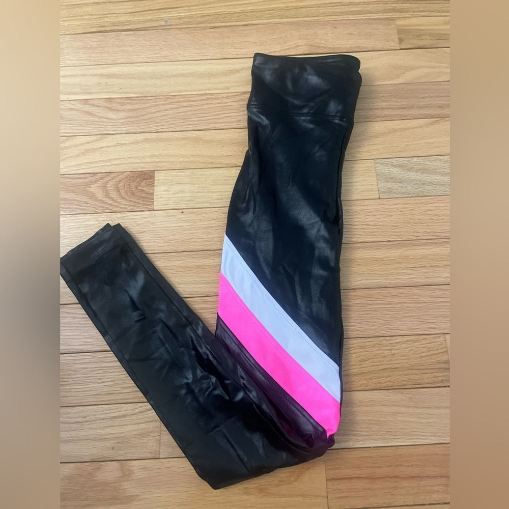 KORAL Black and Pink Leggings Size XS