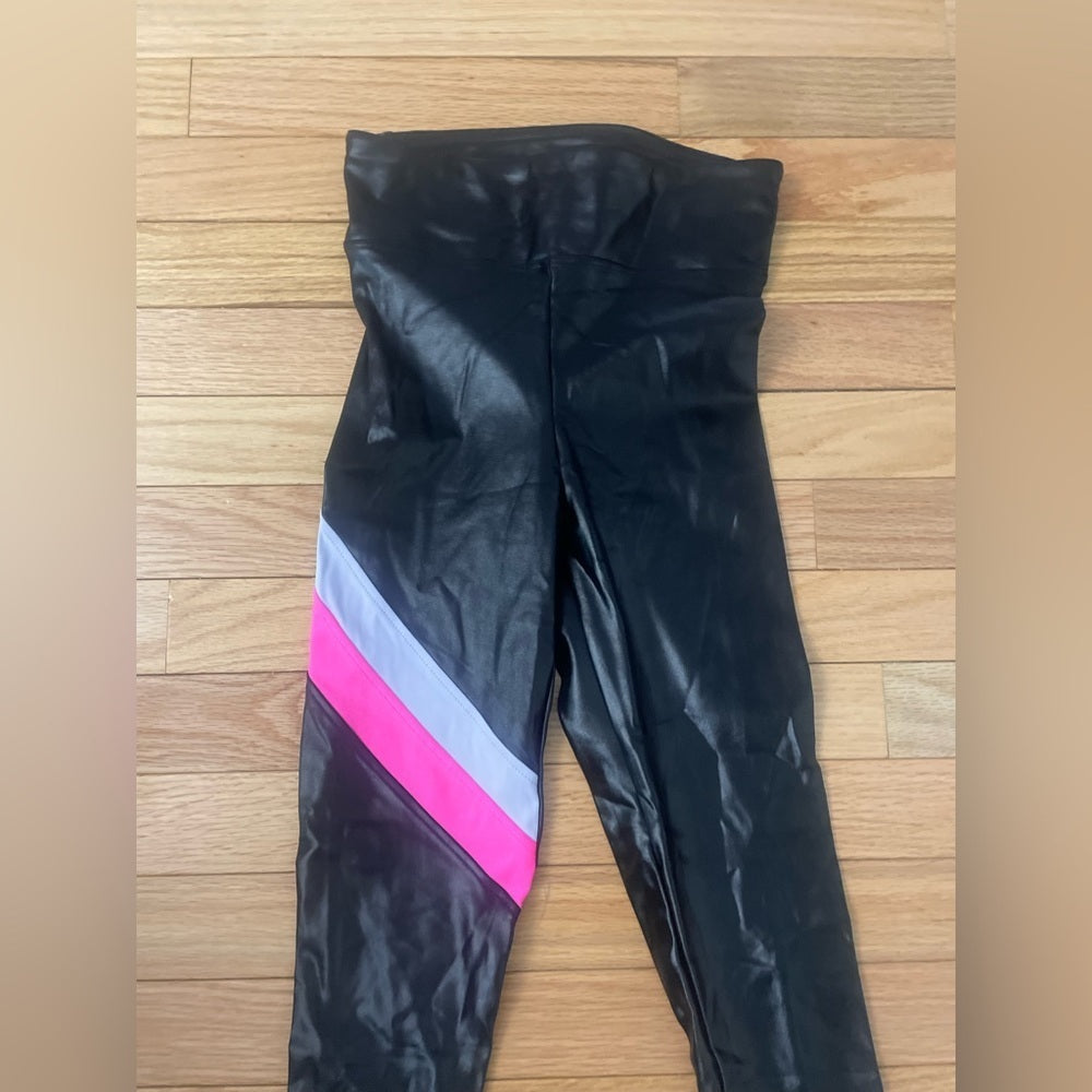 KORAL Black and Pink Leggings Size XS